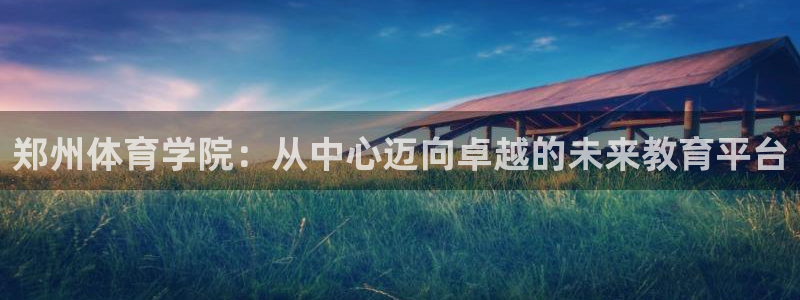 u球体育直播：郑州体育学院：从中心迈向卓越的未来教育平台